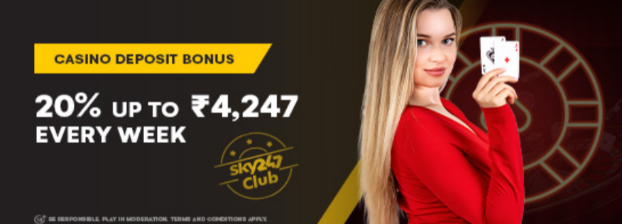 Unleash the Power of ₹4,247 Weekly Rewards with SkyClub Casino Deposit Bonus